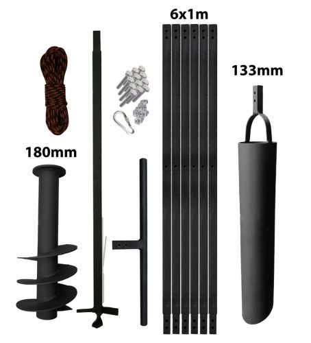 Impianto di perforazione manuale per pozzi 180 mm, 7 m, liquami 133