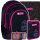  Zaino scuola multiscomparto Astra, nero, Sfumature di rosa, Multicolor, 20 l