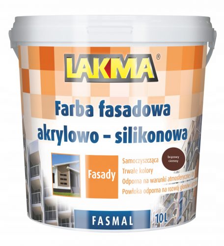 Lakma pittura per facciate olio-ftalato 10 l MARRONE SCURO opaco