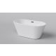 Vasca da bagno freestanding in acrilico Waltpool, scarico centrale, 160 x 75 cm