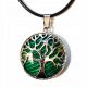  BELLISSIMA COLLANA DI MALACHITE PIETRA DELL'ALBERO DELLA VITA