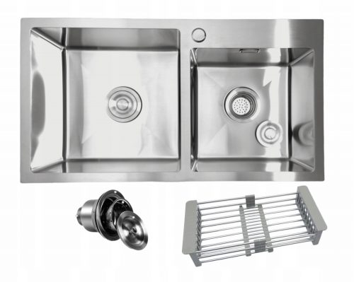 Lavello Stellman a due vasche, acciaio inox