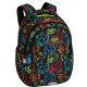  Zaino scolastico multiscomparto CoolPack nero, Sfumature di blu, Sfumature di giallo e oro, Multicolor 21 l