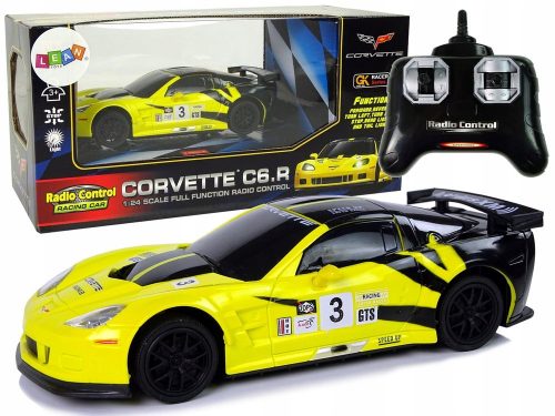  Auto sportiva R/C 1:24 Corvette Gialla C6.R 2.4 G Ś