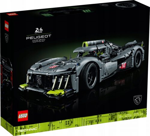  LEGO Technic PEUGEOT 9X8 24H Le Mans Hypercar ibrida 42156