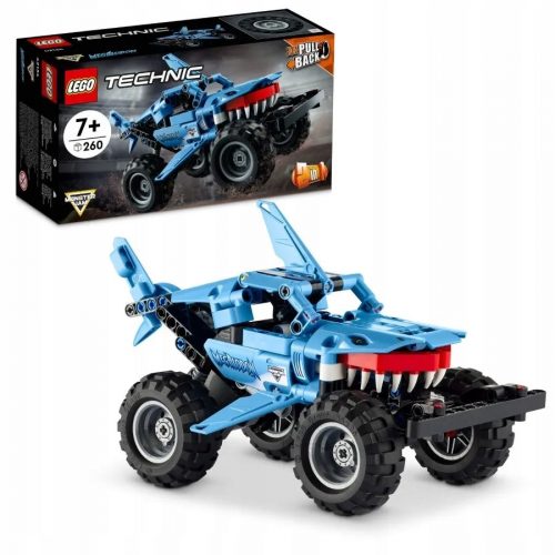  LEGO Technic Auto Monster Truck Fuoristrada Cingolato Pull Back Drive 6379478