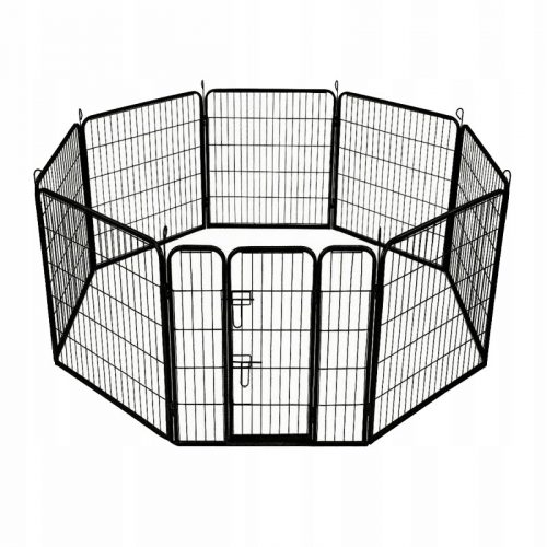  Box AML in acciaio verniciato a polvere per cane di grossa taglia, 80 x 640 x 100 cm