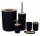 Set accessori bagno Aptel, 6 elementi, nero