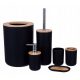 Set accessori bagno Aptel, 6 elementi, nero