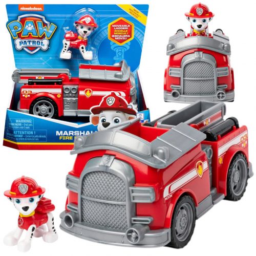  Set di personaggi Spin Master Paw Patrol con veicolo Marshall