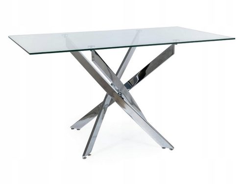  Tavolo rettangolare Signal Tables 140 x 80 x 75 cm argento