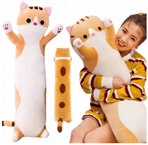  BestHurt Long Cat peluche mascotte marrone, 90 cm