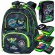  Zaino scolastico multiscomparto CoolPack Sfumature di verde, Sfumature di giallo e oro 24 l