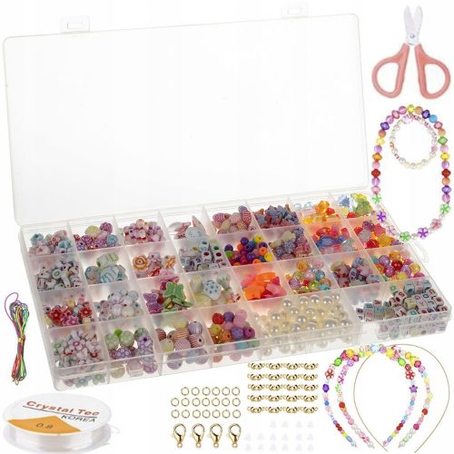  Set per realizzare braccialetti Perline 19730 DIY 900 pz.