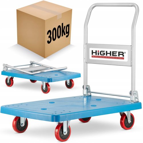 Carrello con piattaforma di trasporto magazzino superiore 300 kg