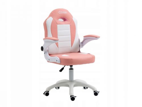  Sedia da gaming Cobra Junior Pro Rosa e Bianca