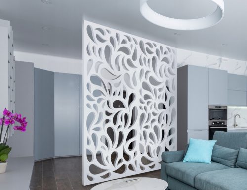 Pannello decorativo in MDF, non verniciato, modello 64