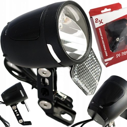  Illuminazione per bicicletta 2K Luce per bicicletta Dynamo LED 60 lm Generatore a mozzo