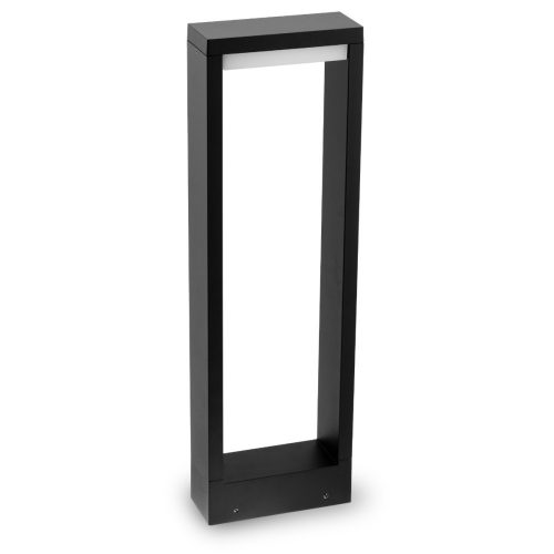  Palo luminoso rettangolare Lumiled, sorgente LED integrata, 60 cm, nero