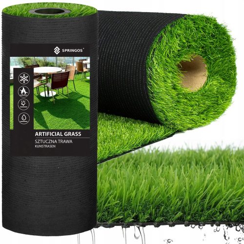 Springos GA0043 erba artificiale 2 x 15 m verde