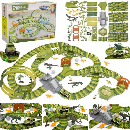  MEGA PISTA DA CORSA PETLA DINOSAURO DINO PARK 290 pz.