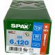 Viti per legno Spax 6 x 120 mm 100 pz.