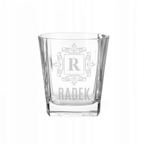  Bicchiere da whisky con elegante incisione regalo