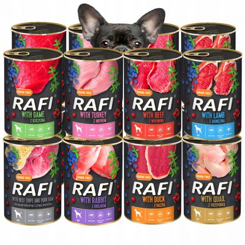  DOLINA NOTECI RAFI ALIMENTO PER CANI MIX GUSTI 16x400g