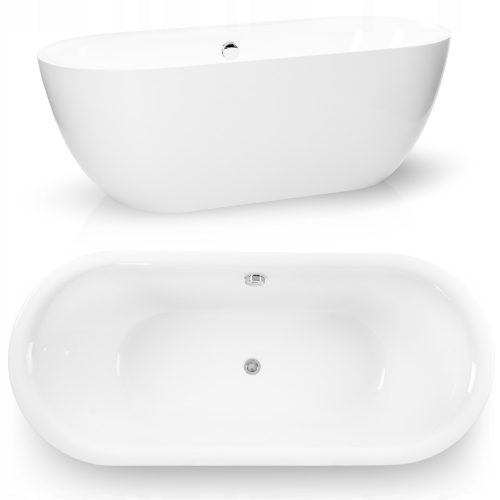 Vasca da bagno Corciano ovale in acrilico Modern 1 150 x 75 cm