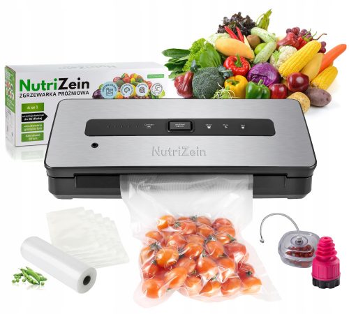 NutriZein NZVS6000 Vacu Opti macchina per sottovuoto argento 130 W