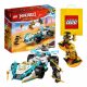  LEGO Ninjago Zane's Dragon Spinjitzu Auto da corsa 71791 + Sacchetto di carta LEGO VP 6315792 Medio