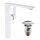 Valvex LOFT WHITE rubinetto lavabo da appoggio cromo + spina clic-clac clic-clac per lavabo SQUARE