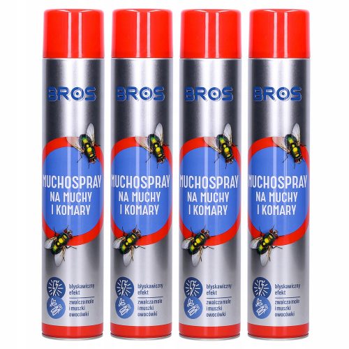 Repellente per insetti - Aerosol contro zanzare e mosche Bros 750 ml