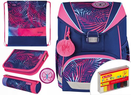  Borsa da scuola Herlitz Ultralight Plus Tropical Chill