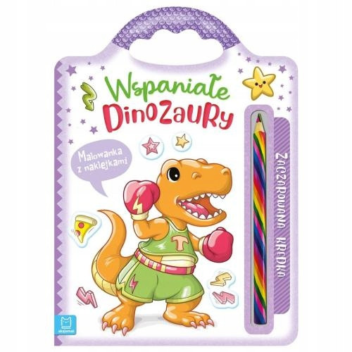  Grandi dinosauri. Libro da colorare di Anna Podgórska con adesivi