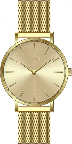  Orologio da donna TORII G34GS.PG, moda oro, classico, elegante