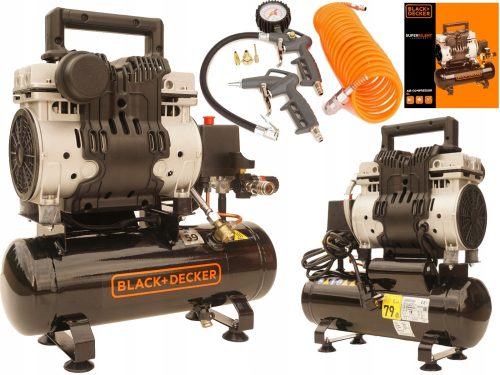 Compressore bezolejowy Black+Decker BD100/6-ST 6 l 8 bar