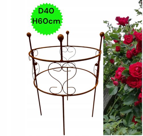  Supporto per piante, cespugli, piante, fiori, supporti da giardino D40 H60cm, solido