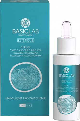  BasicLab Esteticus siero viso idratante e illuminante da 30 ml