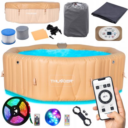  Piscina idromassaggio gonfiabile Thunder da 1000 l