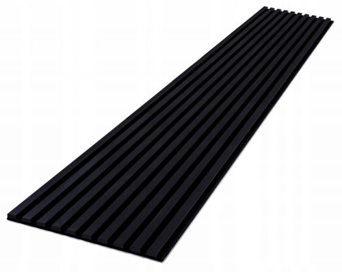 Doghe 3D 10 pz. su feltro 270 cm x 45 cm NERO