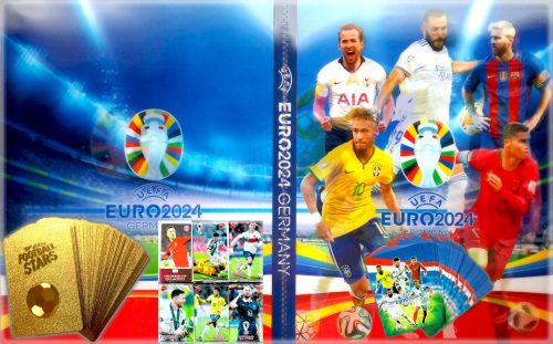  Album di calcio per 240 card EURO 2024 + 90 CARD comprensive Euro 2024 + Oro