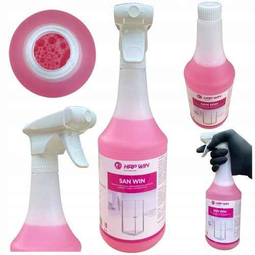 Agente schiumogeno per bagno sanitario 1L HAP WIN + Trigger atomizzatore spruzzatore per bottiglia