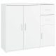  Mobiletto, bianco, 91x29,5x75 cm, materiale legno