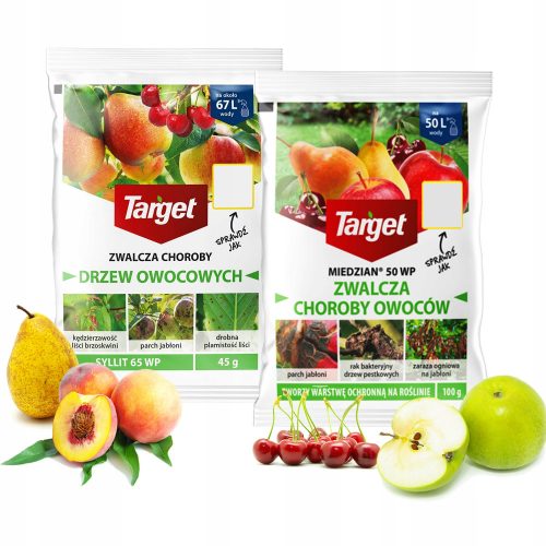  MIEDZIAN 50 WP fungicida 100 g TARGET + Syllit - Per malattie degli alberi da frutto 45 g