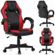  Sedia da gaming Sense7 Prism, ecopelle nera e rossa