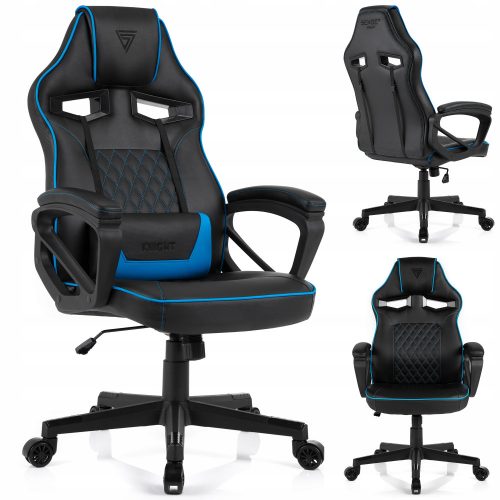  Sedia da gaming Sense7 Knight, ecopelle nera e rossa