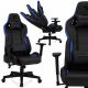  Sedia da gaming Sense7 Sentinel, ecopelle nera e blu