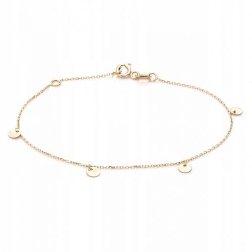  Bracciale ANIA KRUK in oro, placche lisce, oro 375