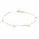  Bracciale ANIA KRUK in oro, placche lisce, oro 375